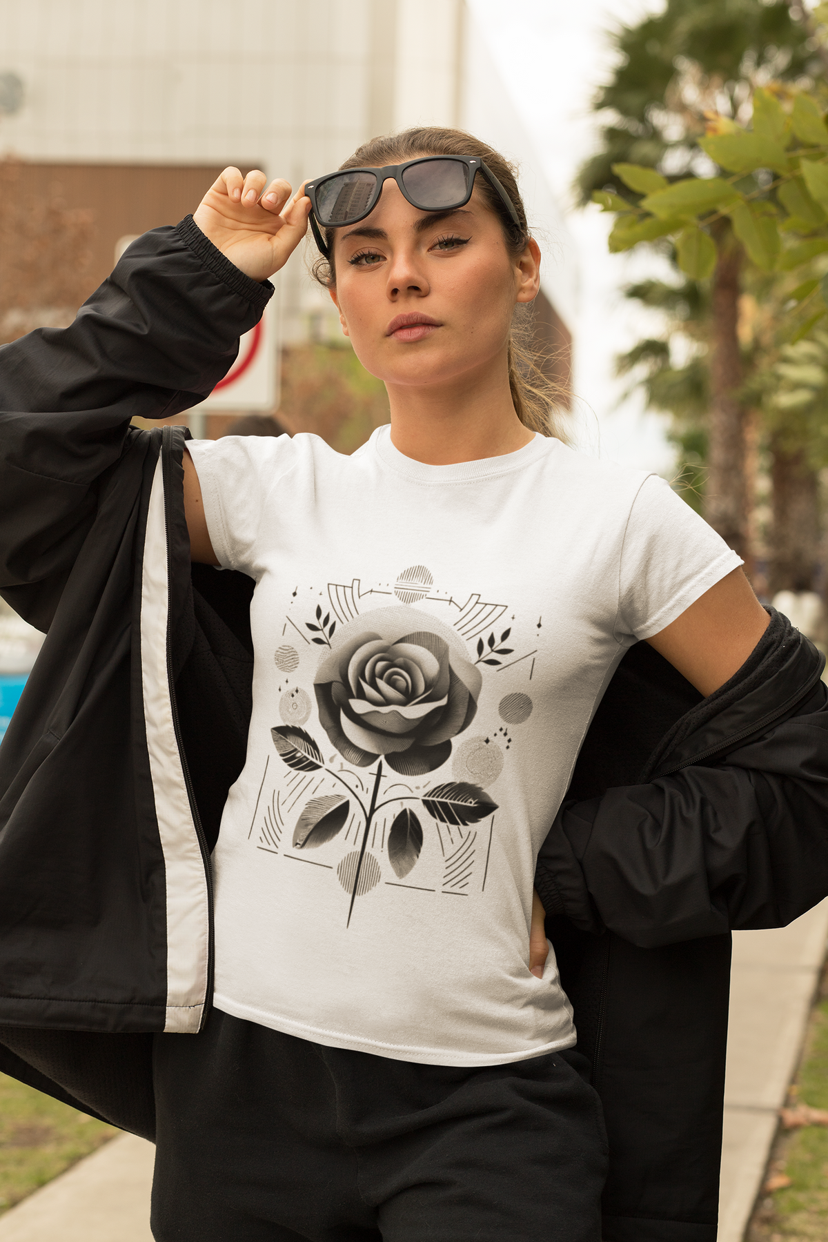 Abstrakte Blüte Tee Top