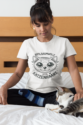 Katzen Stoff T-Shirt